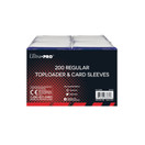 Ultra Pro: Regular Toploaders (200 kpl) + Soft Sleeves (200 kpl)