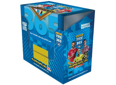 Panini Adrenalyn XL FIFA 365 Nordic Edition 2026 booster boksi (50 pussia) 