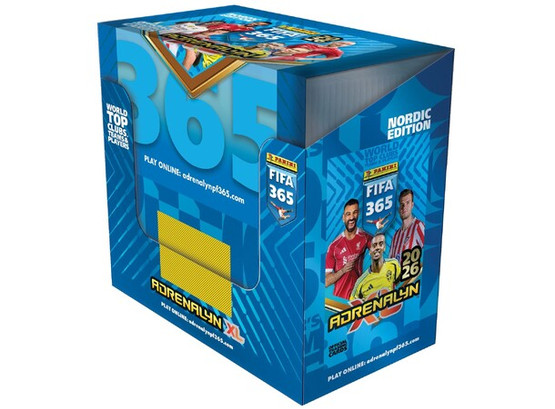 Panini Adrenalyn XL FIFA 365 Nordic Edition 2026 booster boksi (50 pussia) 