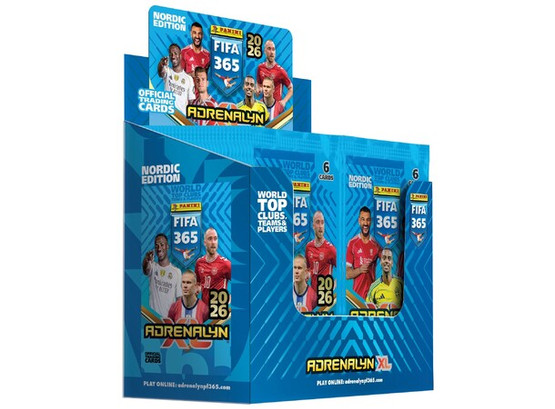 Panini Adrenalyn XL FIFA 365 Nordic Edition 2026 booster boksi (50 pussia) 