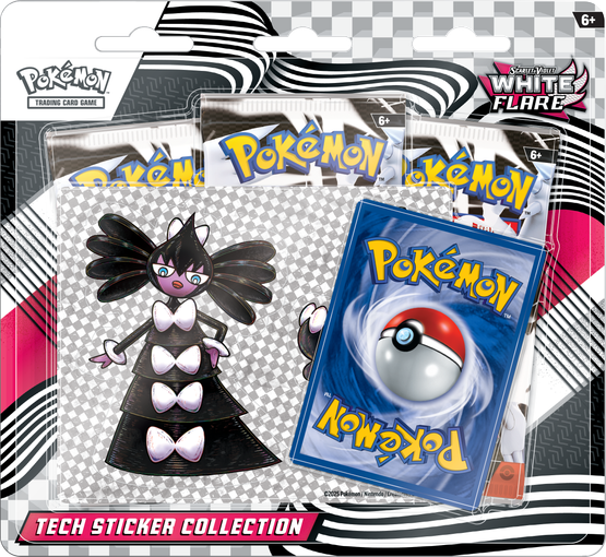 Pokémon TCG: Scarlet & Violet 10.5 White flare - Tech sticker collection (julkaisupäivä 1.8.2025)