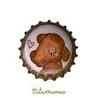 Magneetti omasta lemmikistä tai ihmisestä (käsinpiirretty)