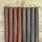 Mehiläisvahakynttilät viestillä 2 kpl (mahonki)