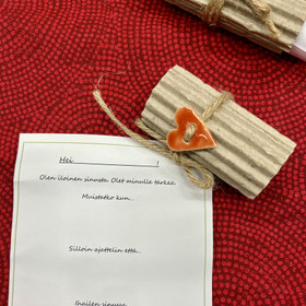 Täydennettävä kirje (sydän-napilla)