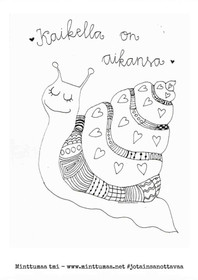 Tulostettava värityskuva - Kaikella on aikansa