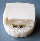 Luffa-kiekko saippuan aluseksi