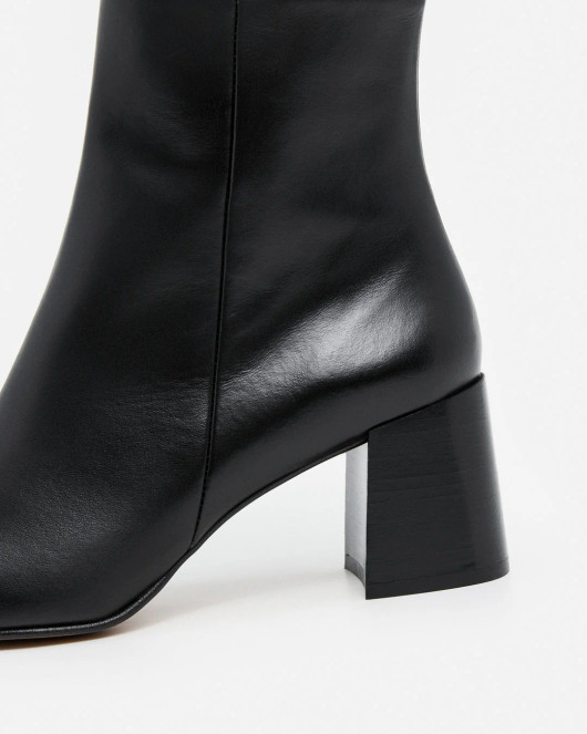 Flattered, Gill Leather Black Boots