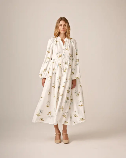 byTiMo, Viscose Relaxed Dress Tea Garden