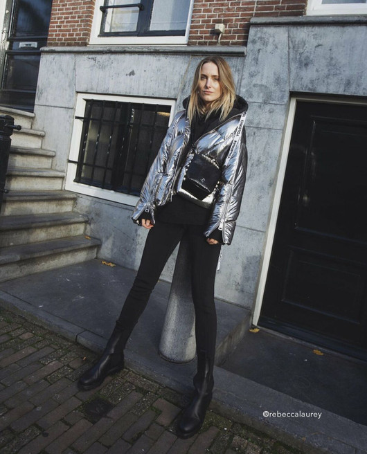 Flattered, Lia Leather Black