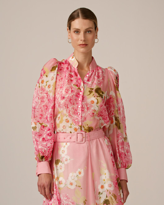 byTiMo, Organza Blouse Cherry Blossom