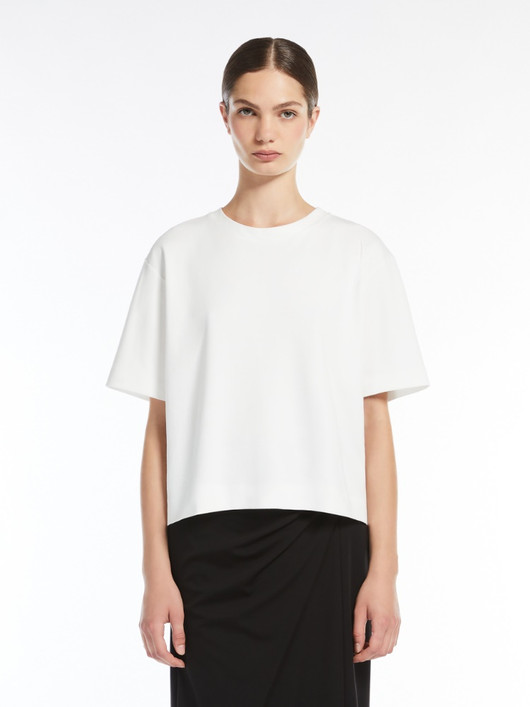 Weekend Max Mara, Multid White Organic Cotton Jersey T-shirt 