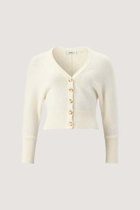 Àvora Cashmere Blend Cardigan Off White