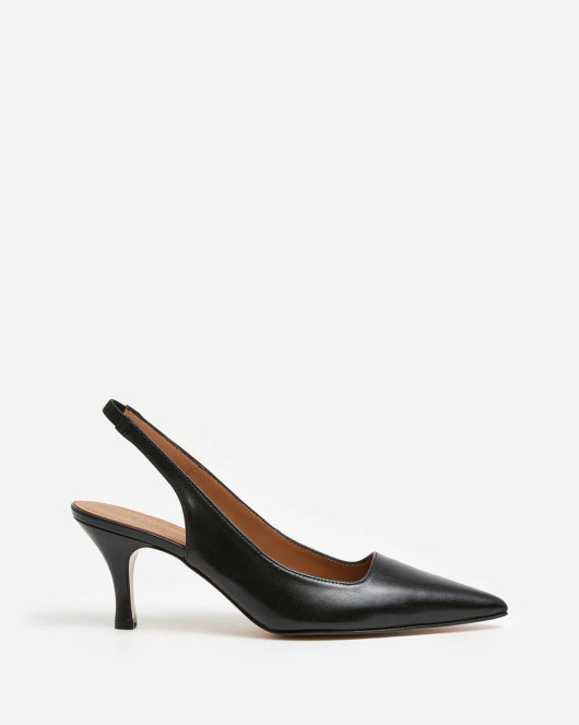 Flattered, Franchesca Leather Slingback Heels