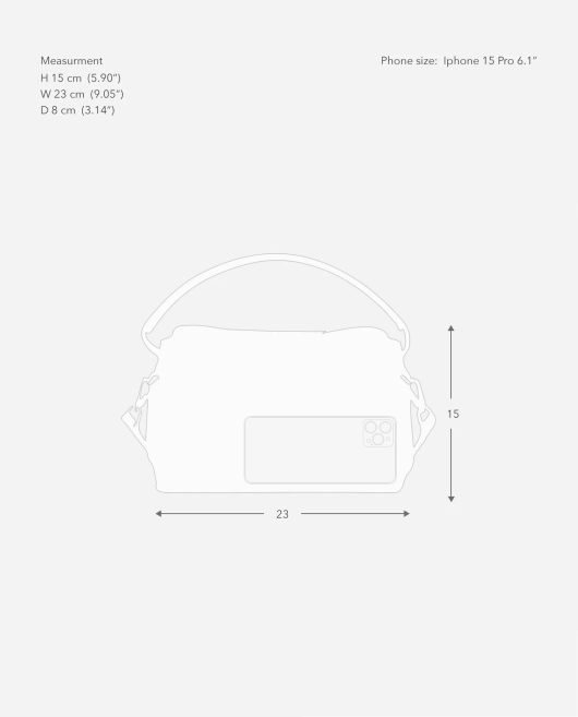 Flattered, Hanna Leather Mini Bag Grained Leather Black