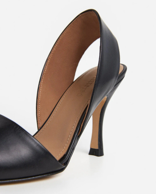 Flattered, Ricky Leather Black Heels