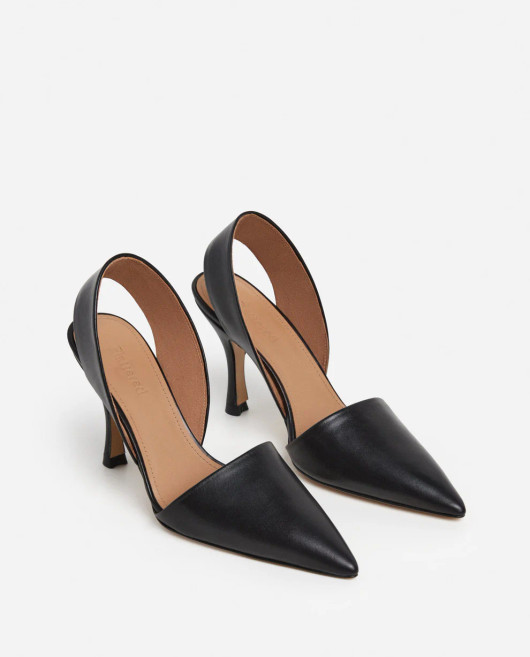 Flattered, Ricky Leather Black Heels