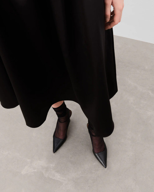 Flattered, Franchesca Leather Slingback Heels