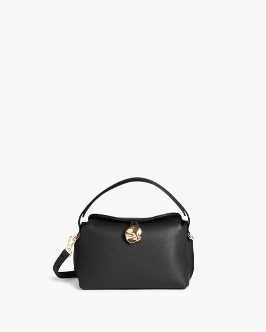 Flattered, Hanna Leather Mini Bag Grained Leather Black