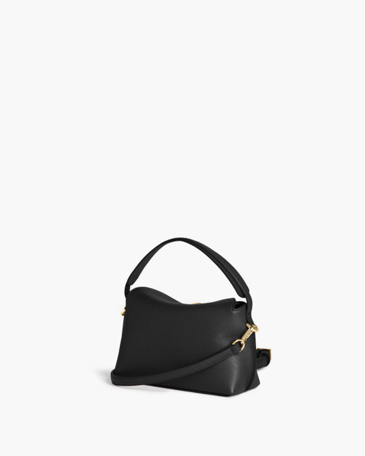 Flattered, Hanna Leather Mini Bag Grained Leather Black