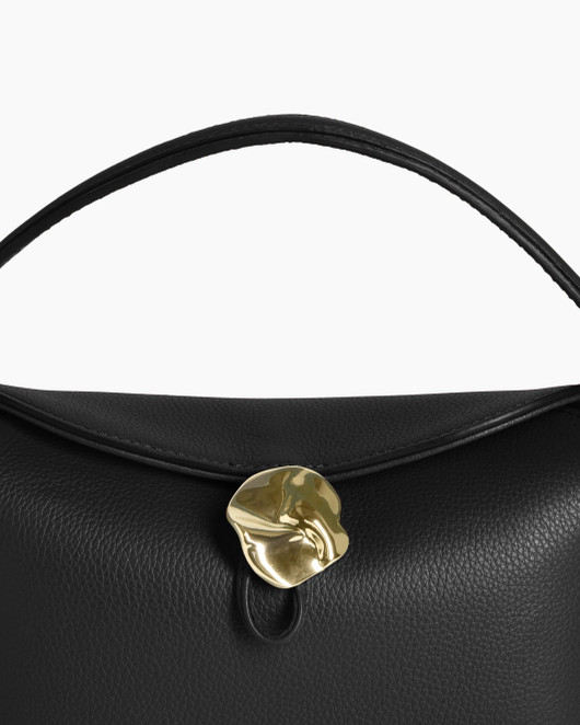Flattered, Hanna Leather Mini Bag Grained Leather Black