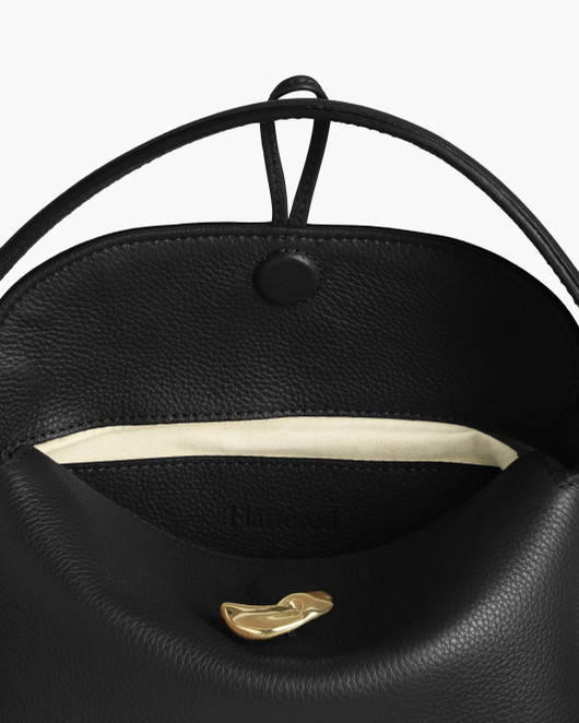Flattered, Hanna Leather Mini Bag Grained Leather Black