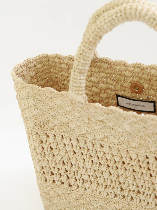 Andiata, Coralyn Straw Tote Bag