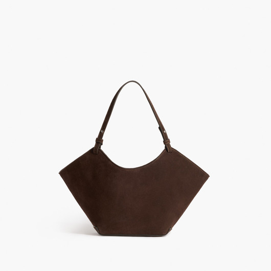 Flattered, Dilba Mini Tote Bag Suede Chocolate
