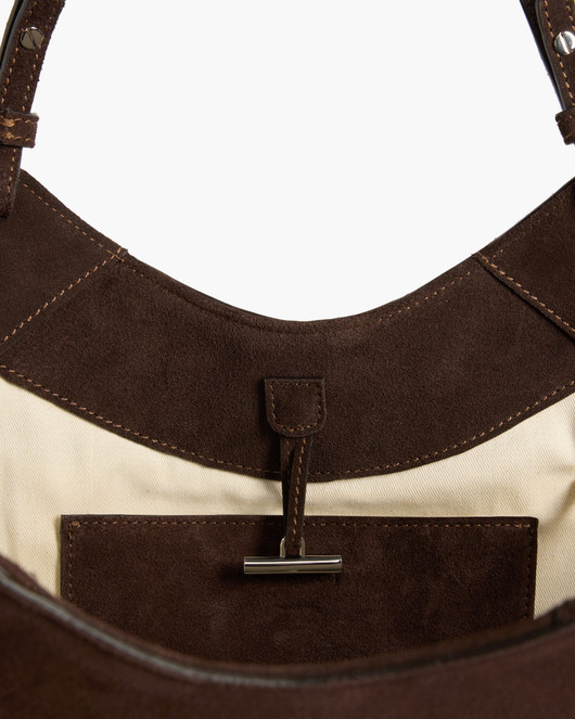 Flattered, Dilba Mini Tote Bag Suede Chocolate