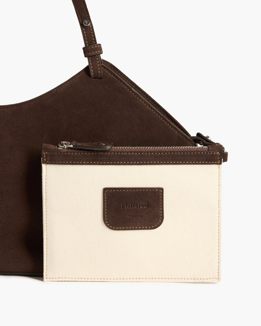 Flattered, Dilba Mini Tote Bag Suede Chocolate