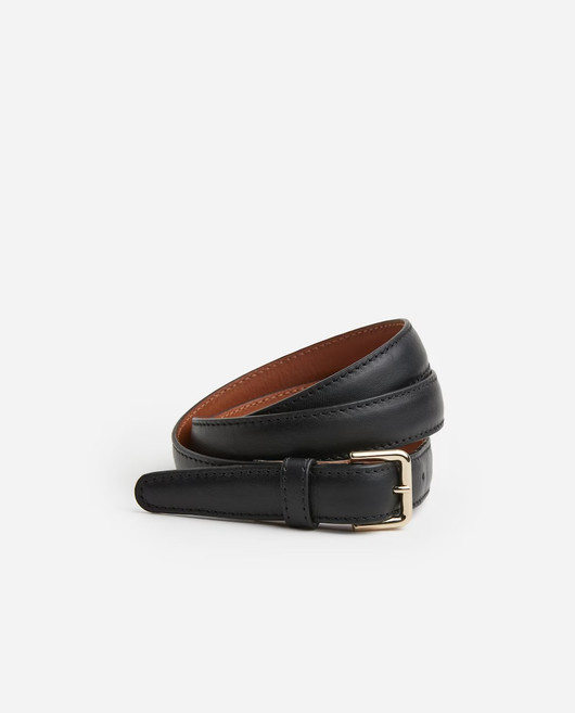 Flattered, Barbara Leather Belt Black
