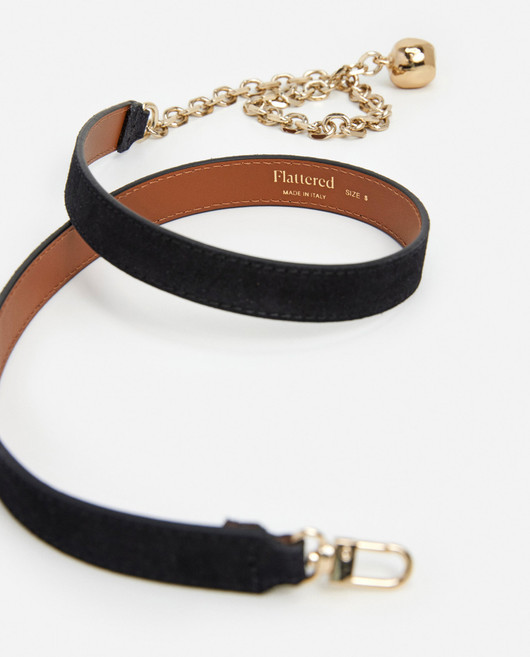 Flattered, Belle Chain Belt Suede Leather