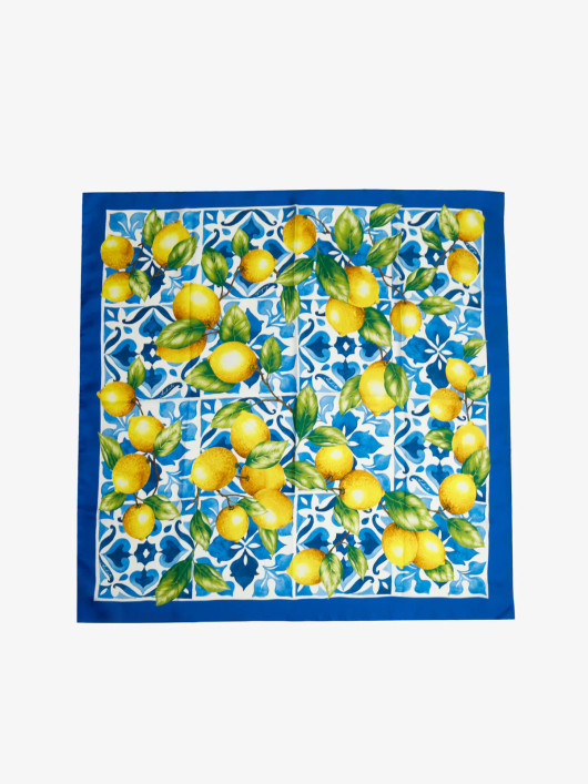 Andiata, Ouna Silk Scarf Capri Lemons
