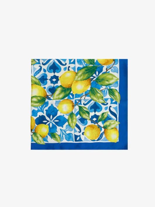 Andiata, Ouna Silk Scarf Capri Lemons