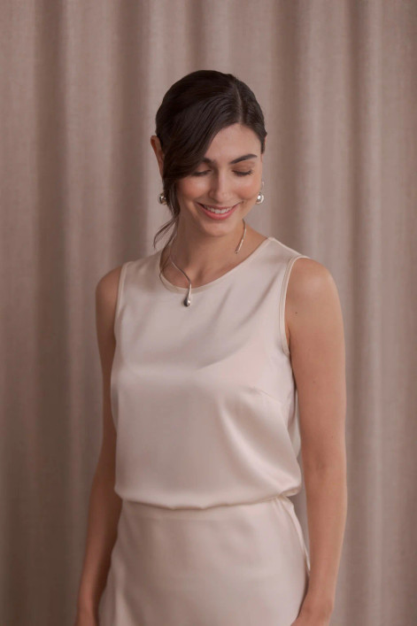 Original Story, Sleeveless Satin Top
