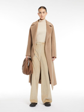Weekend Max Mara, Tempera Wool & Alpaca Robe Coat Camel