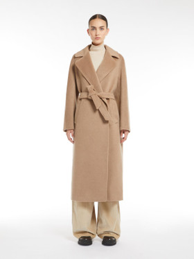 Weekend Max Mara, Tempera Wool & Alpaca Robe Coat Camel