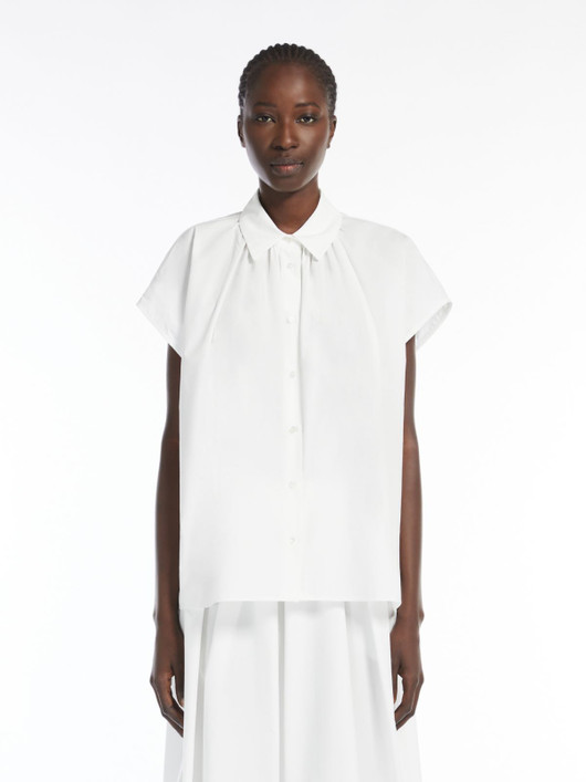 Weekend Max Mara, Vallo Loose-fitting Cotton Shirt, Black