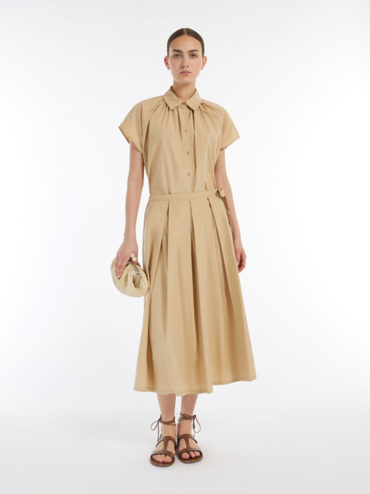 Weekend Max Mara, Vallo Loose-fitting Cotton Shirt, Sand