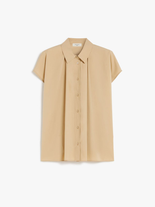 Weekend Max Mara, Vallo Loose-fitting Cotton Shirt, Sand