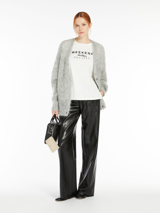 Weekend Max Mara, Grey Mohair Yarn Cardigan 'Pontiac'