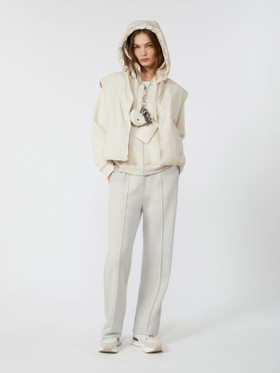 Max Mara Weekend, Reversible water-repellent canvas gilet Ivory