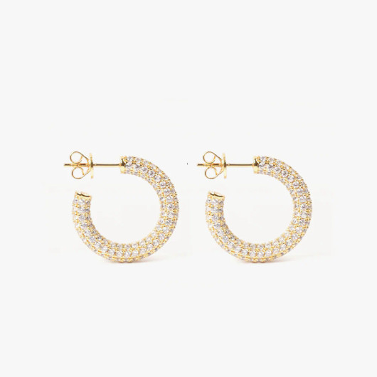 Izabel Display, Colorful Hoop White Gold