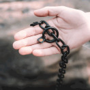 Ketjupanta keskilenkki SPRENGER-koukulla - RST Musta 4 mm