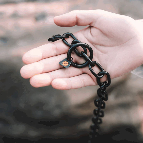 Ketjupanta keskilenkki SPRENGER-koukulla - RST Musta 4 mm