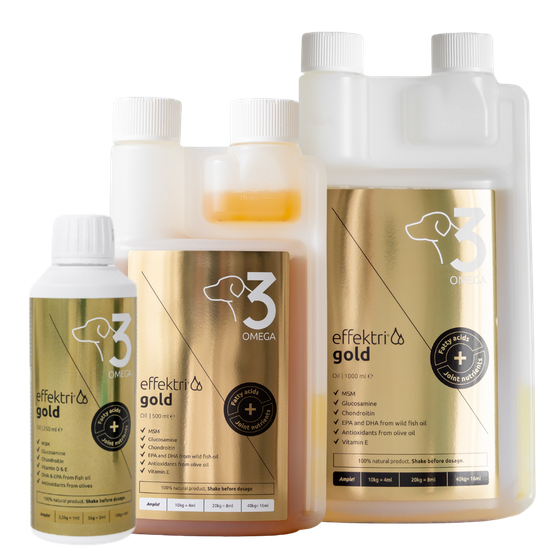 Effektri Gold Dog - Omega-3 + Nivelravinteet