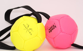 Nahkapallo koiralle lenkillä Tina2 