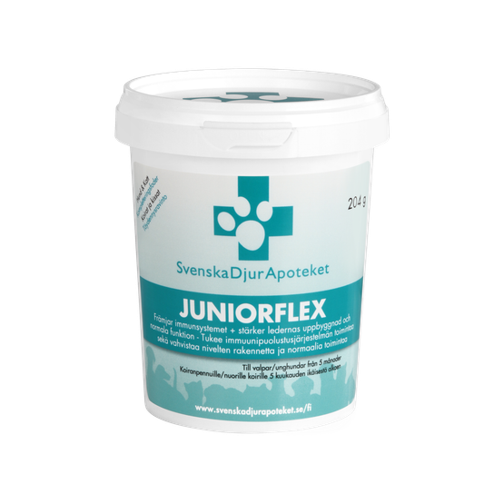 Nuoren koiran nivelvalmiste Svensk Djur Apotek JuniorFlex 204g