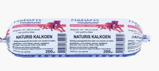 Koiran treenimakkara Naturis Kalkkuna 650 g