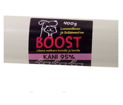 BOOST Lihaisa koiranmakkara kani 400 g