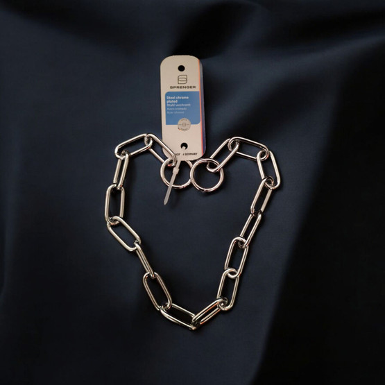 Ketjupanta Steel Chrome Plated 4 mm pitkällä lenkillä